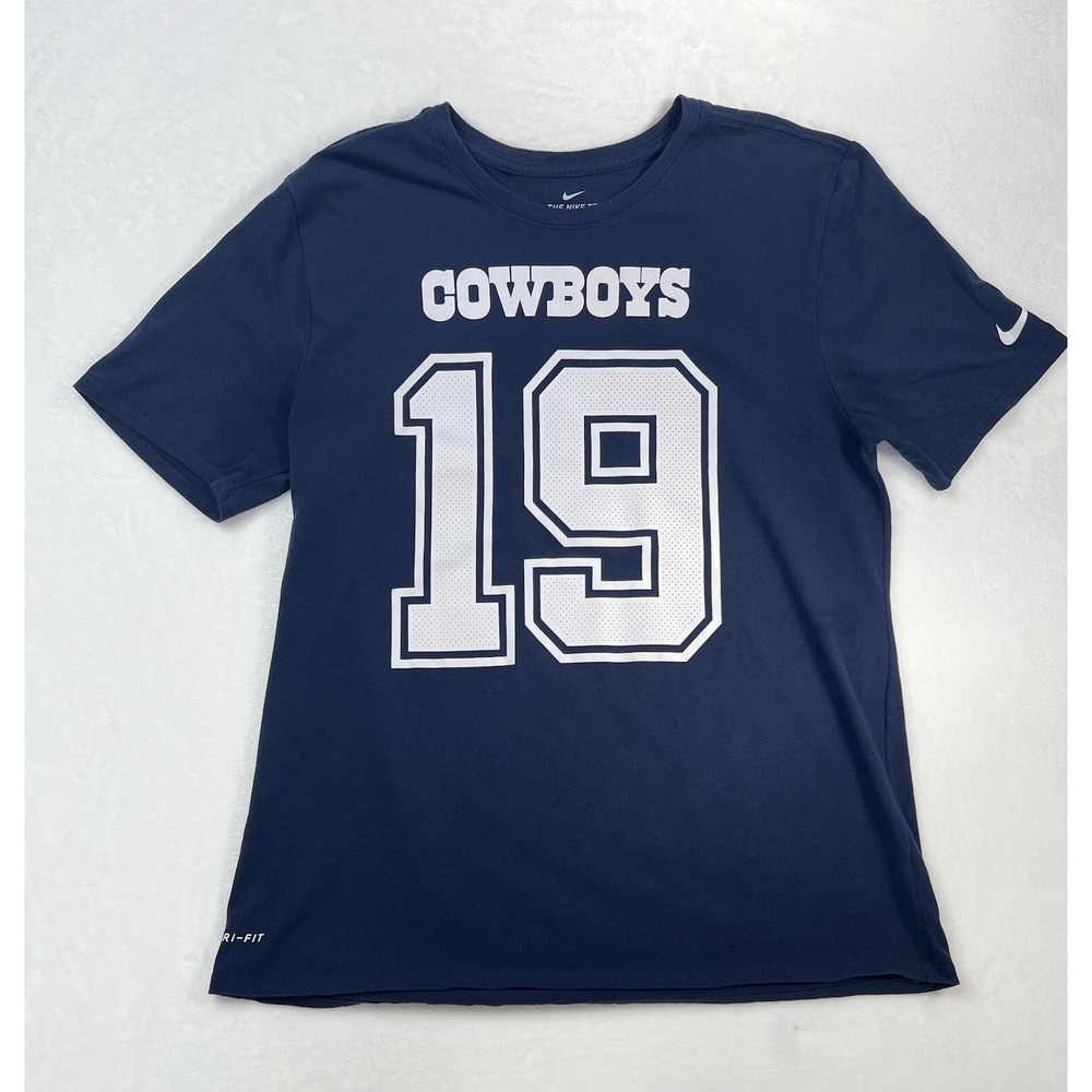 Nike Dallas Cowboys Amari Cooper Jersey Style R-shirt Sz XL Blue White‎ Dri-Fit